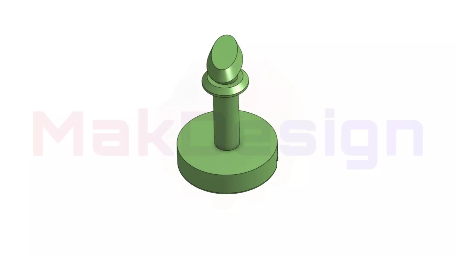 BMW E46 Rear Carpet Fixing Clip 3D print model