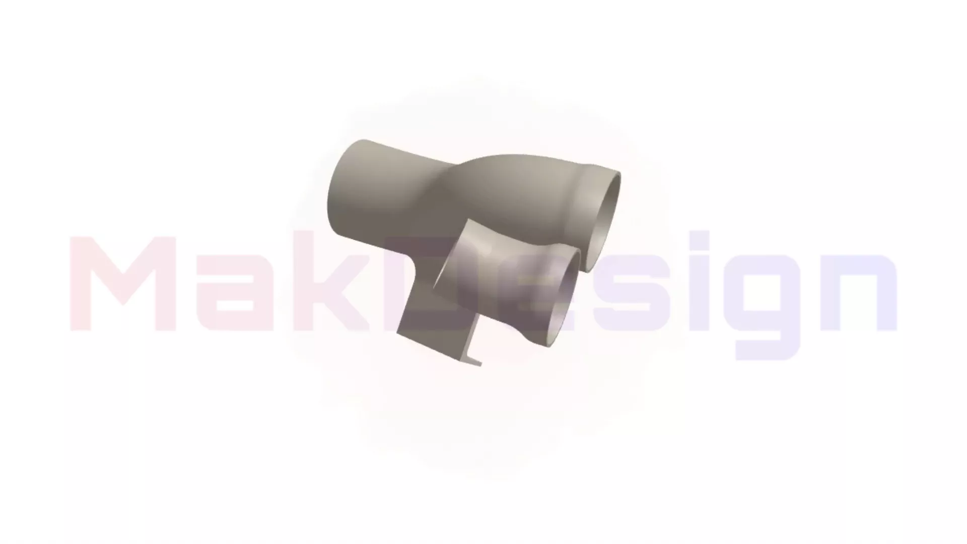BMW E46 Intake Front Air Duct 3D print model