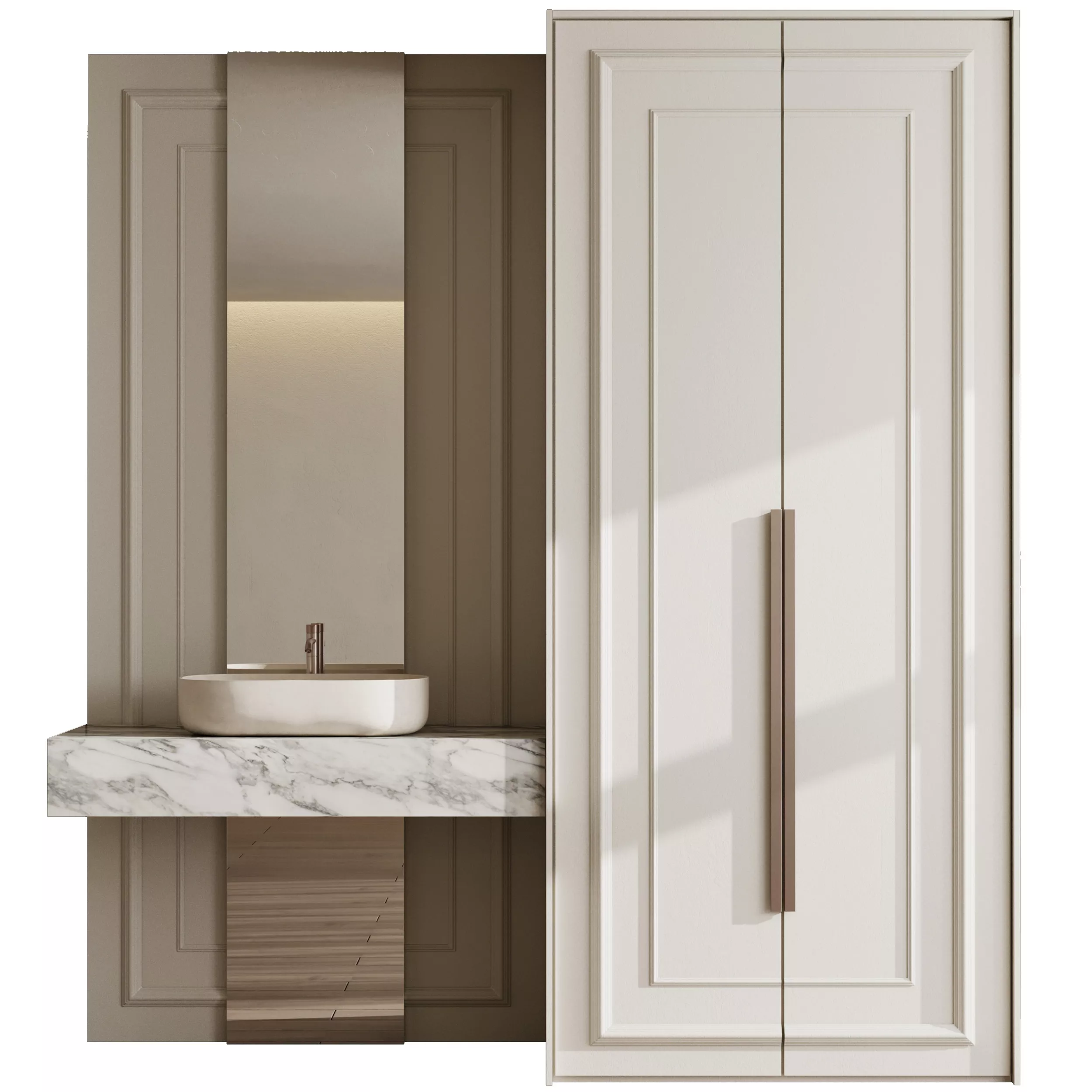 Bathroom furniture by Fauset Bathroom 230 Low-poly 3D model
