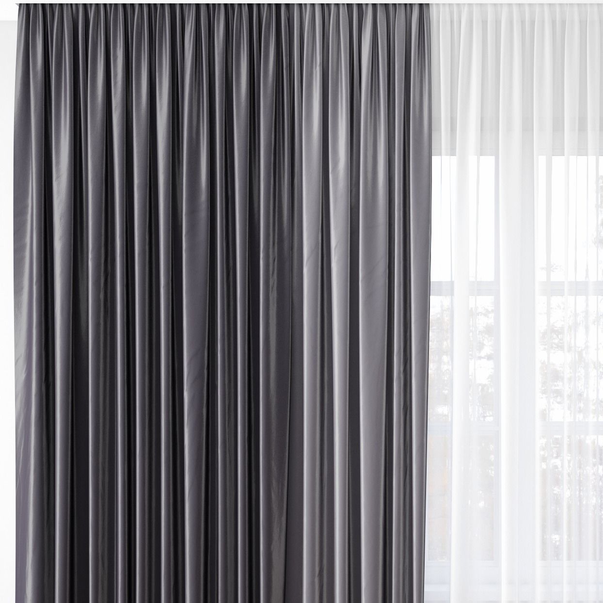 Curtain 3D model_2