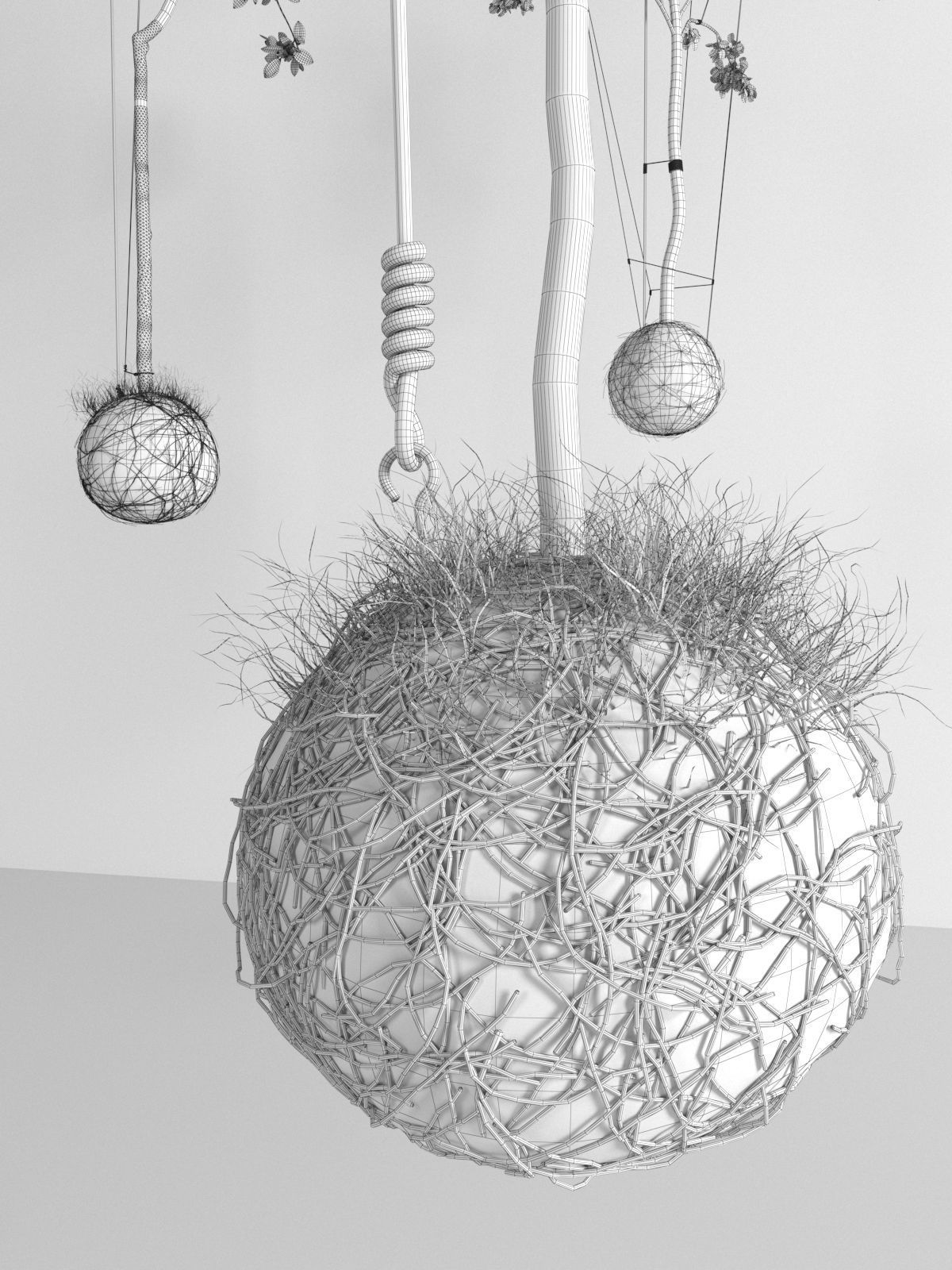 String Garden 3D model_8