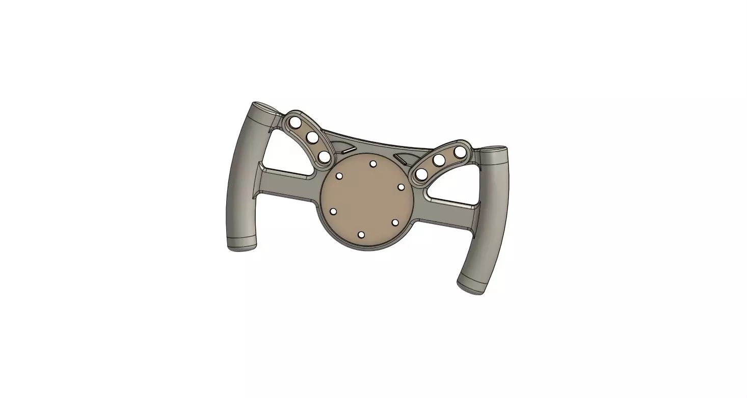 Racing Steering Wheel Techno Formula 3D print model