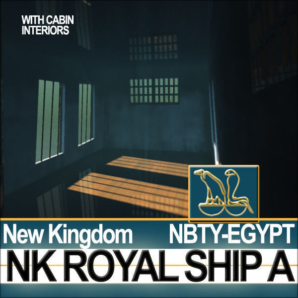 Ancient Egypt Pharaoh Royal Ship New Kingdom 3D model_25