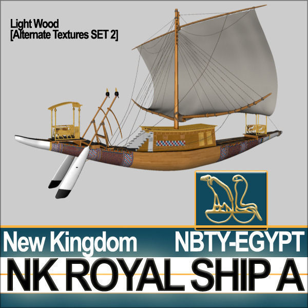 Ancient Egypt Pharaoh Royal Ship New Kingdom 3D model_30