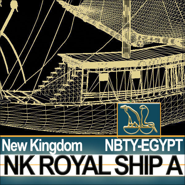 Ancient Egypt Pharaoh Royal Ship New Kingdom 3D model_32