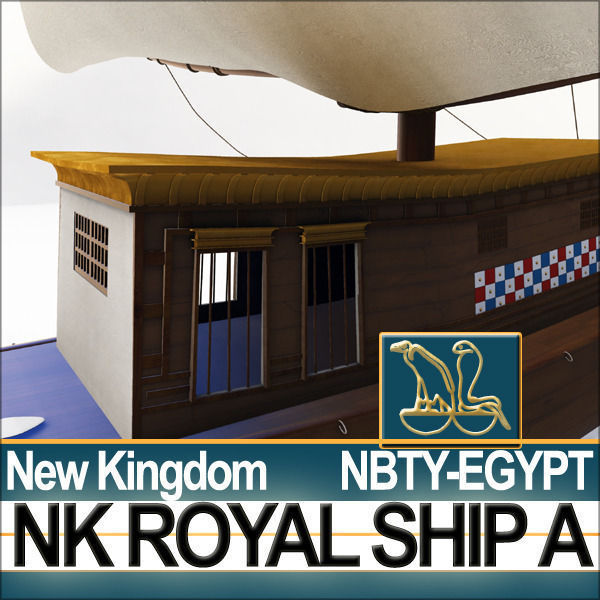 Ancient Egypt Pharaoh Royal Ship New Kingdom 3D model_19