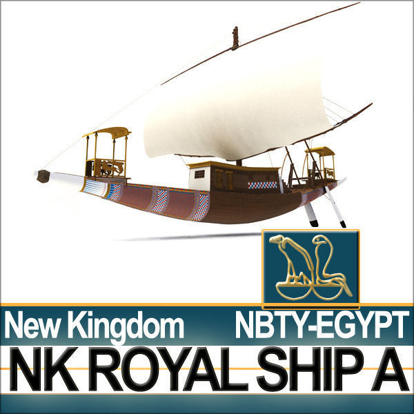 Ancient Egypt Pharaoh Royal Ship New Kingdom 3D model_10