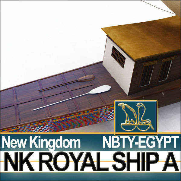 Ancient Egypt Pharaoh Royal Ship New Kingdom 3D model_15
