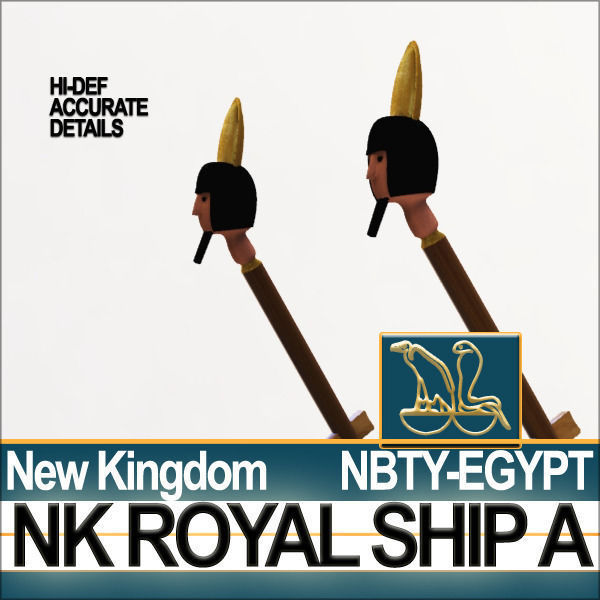 Ancient Egypt Pharaoh Royal Ship New Kingdom 3D model_17
