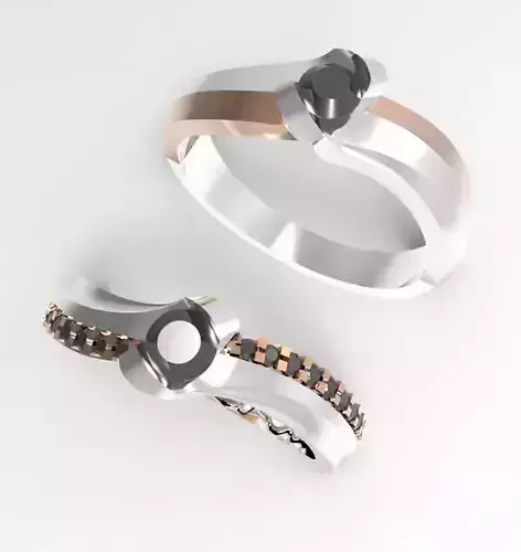 curve engagement ring