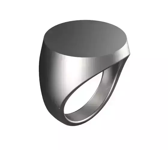 Gents 20mm Round Top Signet Ring