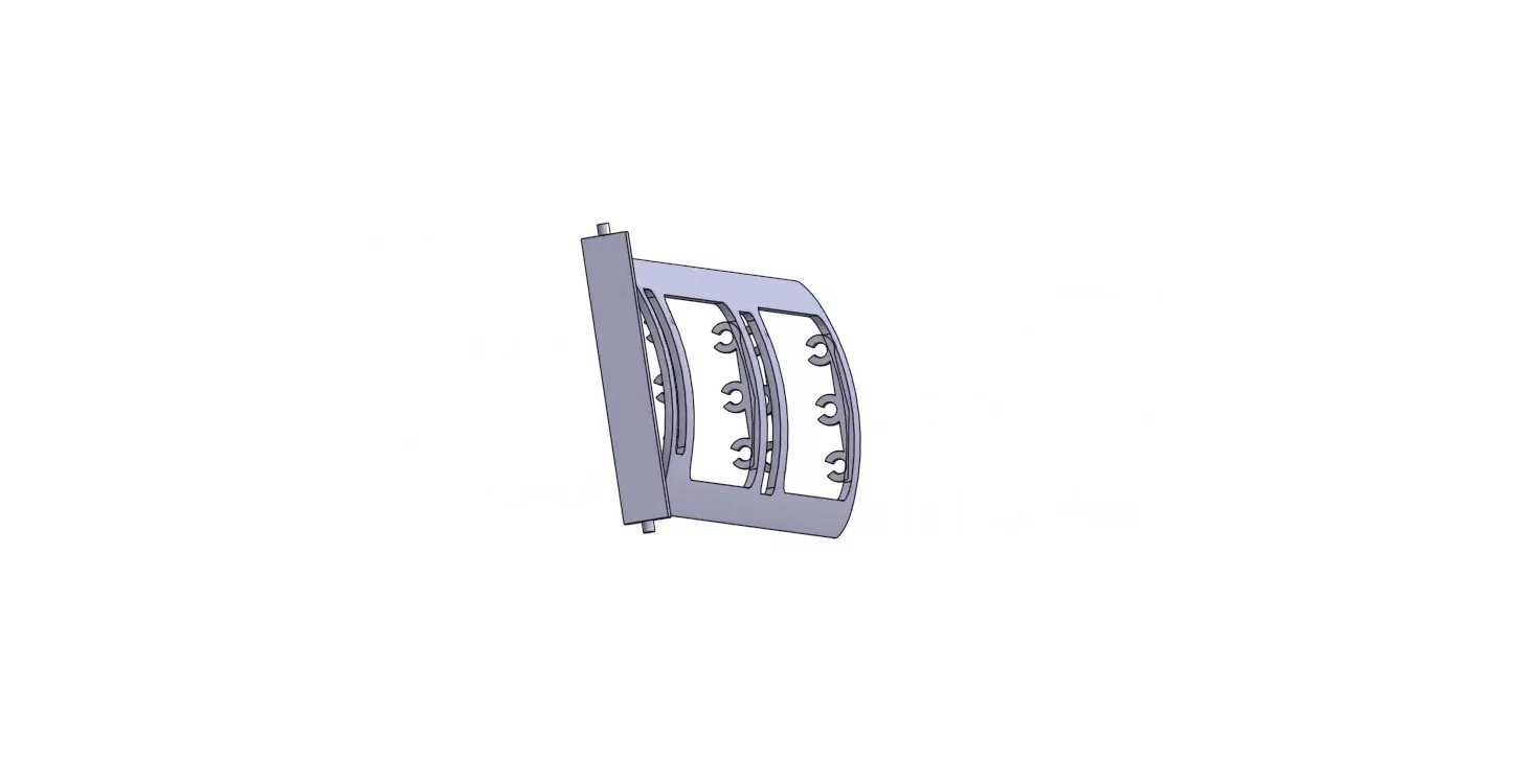 Opel Vectra Center Air Vent Grille 3D print model