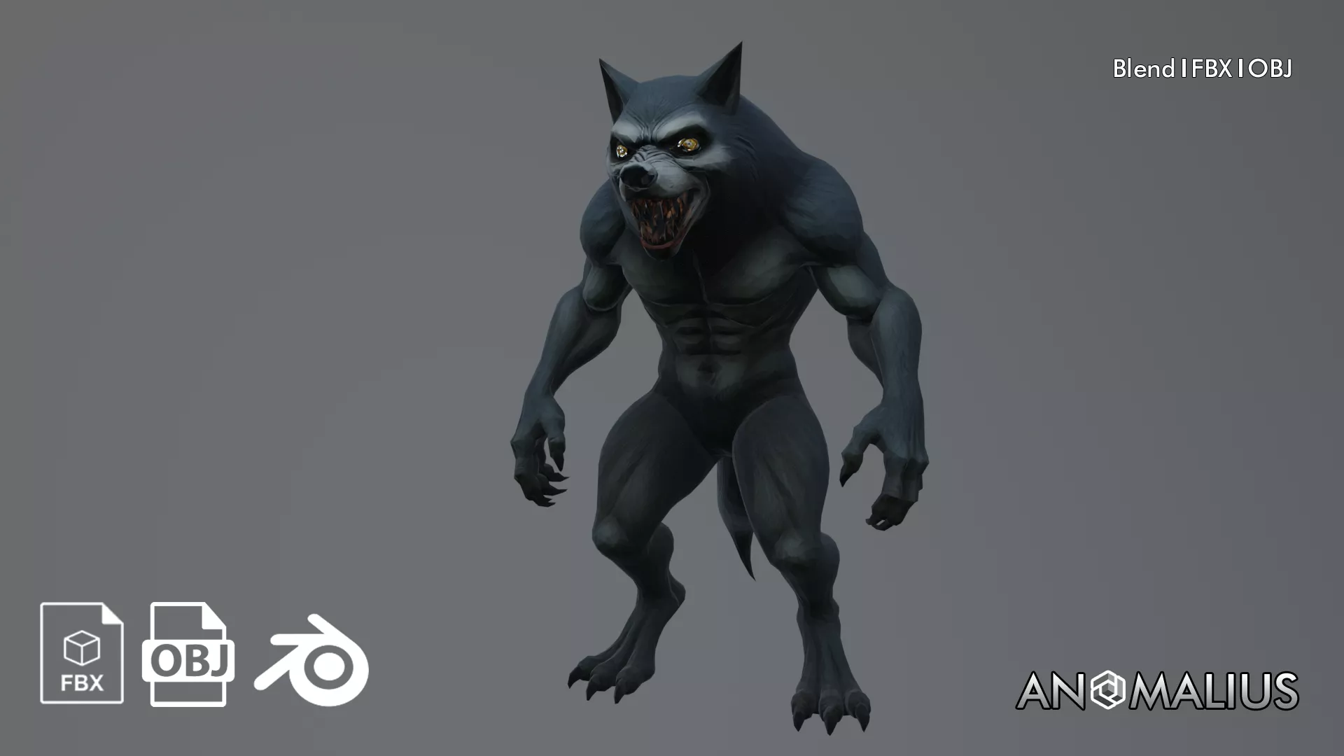 black wolfman Free 3D model