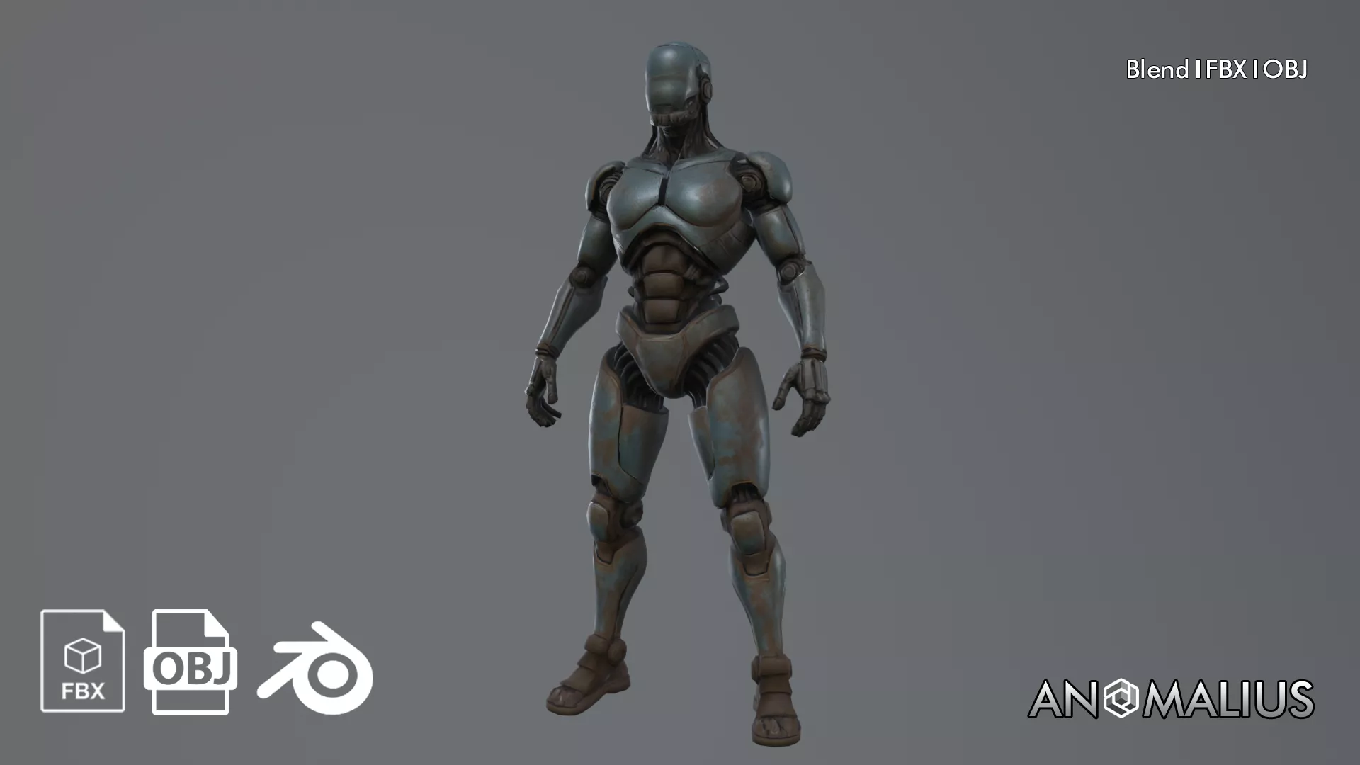rusty synth 3D model