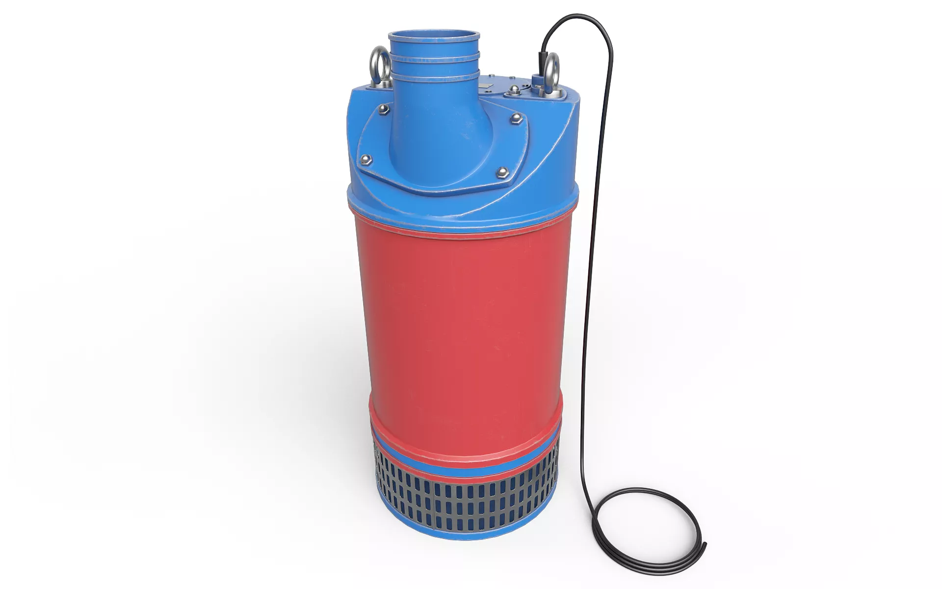 Pump submersible drainage Low-poly 3D model