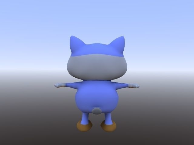 WOLVE cartoon  Low-poly 3D model_3