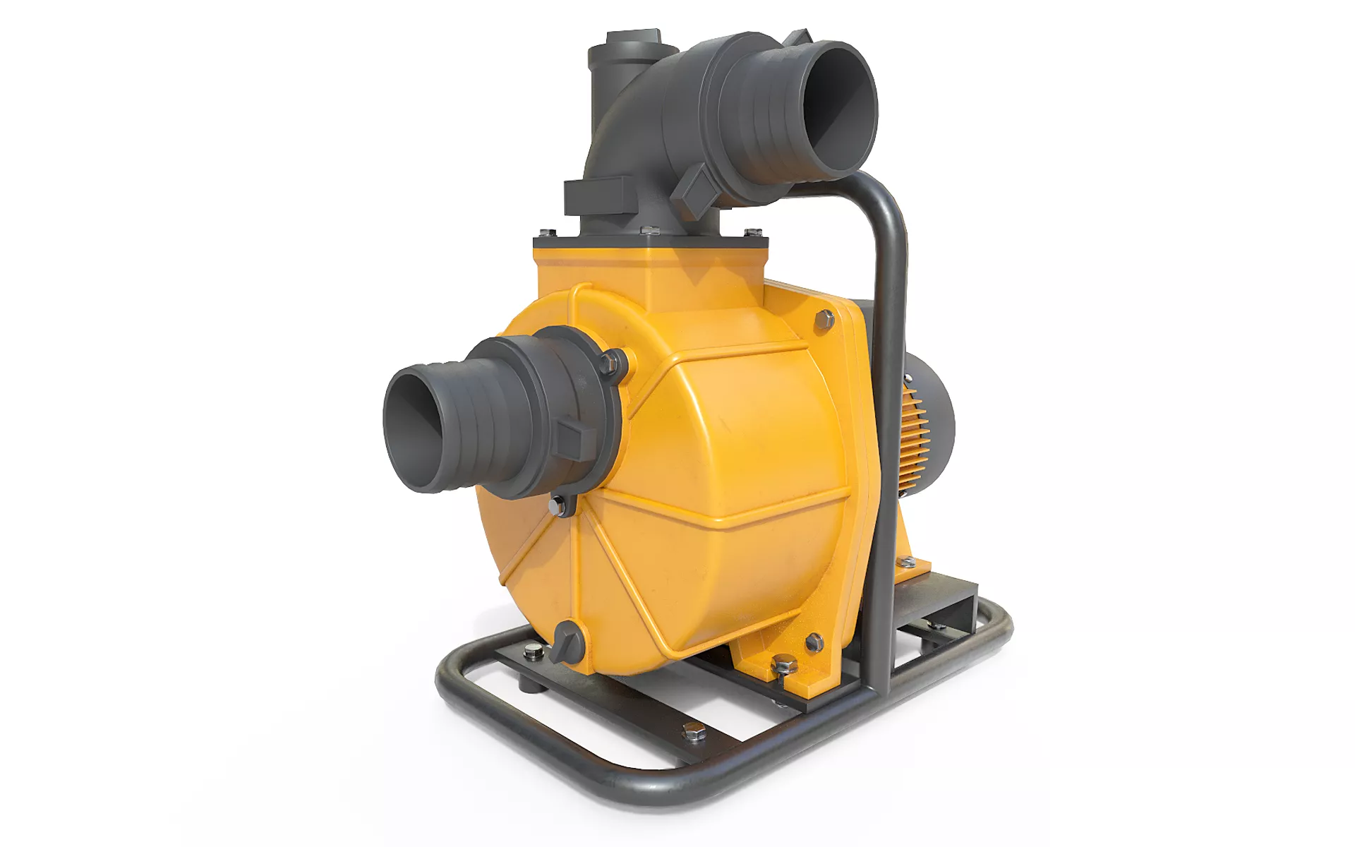 Electric Water Transfer Pump Low-poly 3D model