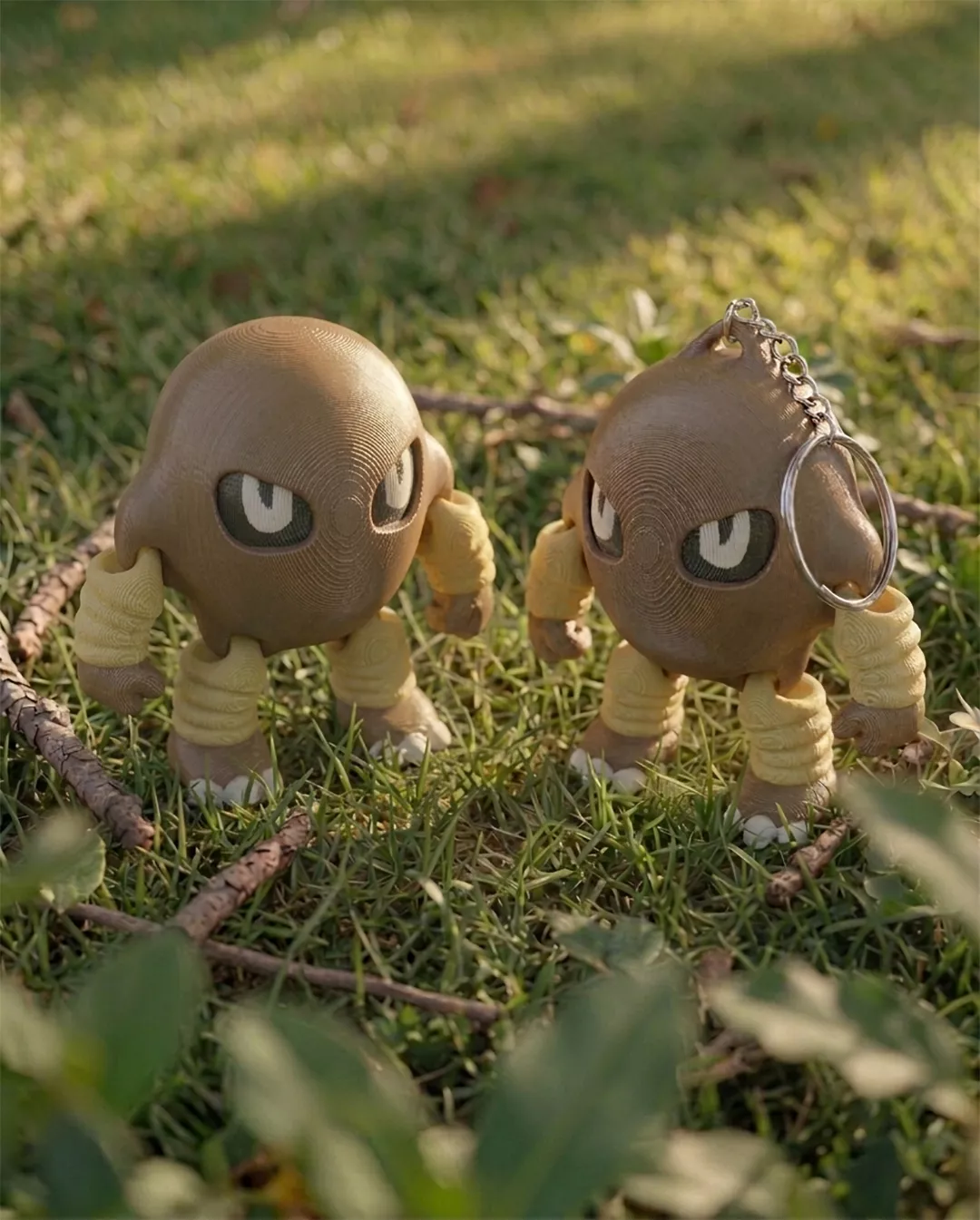 Hitmonlee Pokemon Fidget Toy Keychain 3d print 3d model 3D print model