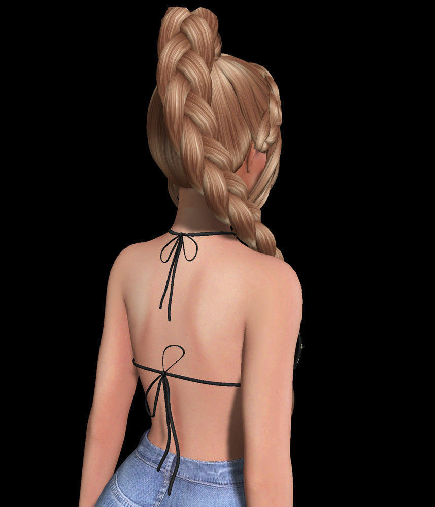 Koreen Female hair style 3d rigged 3D model  3D model_2