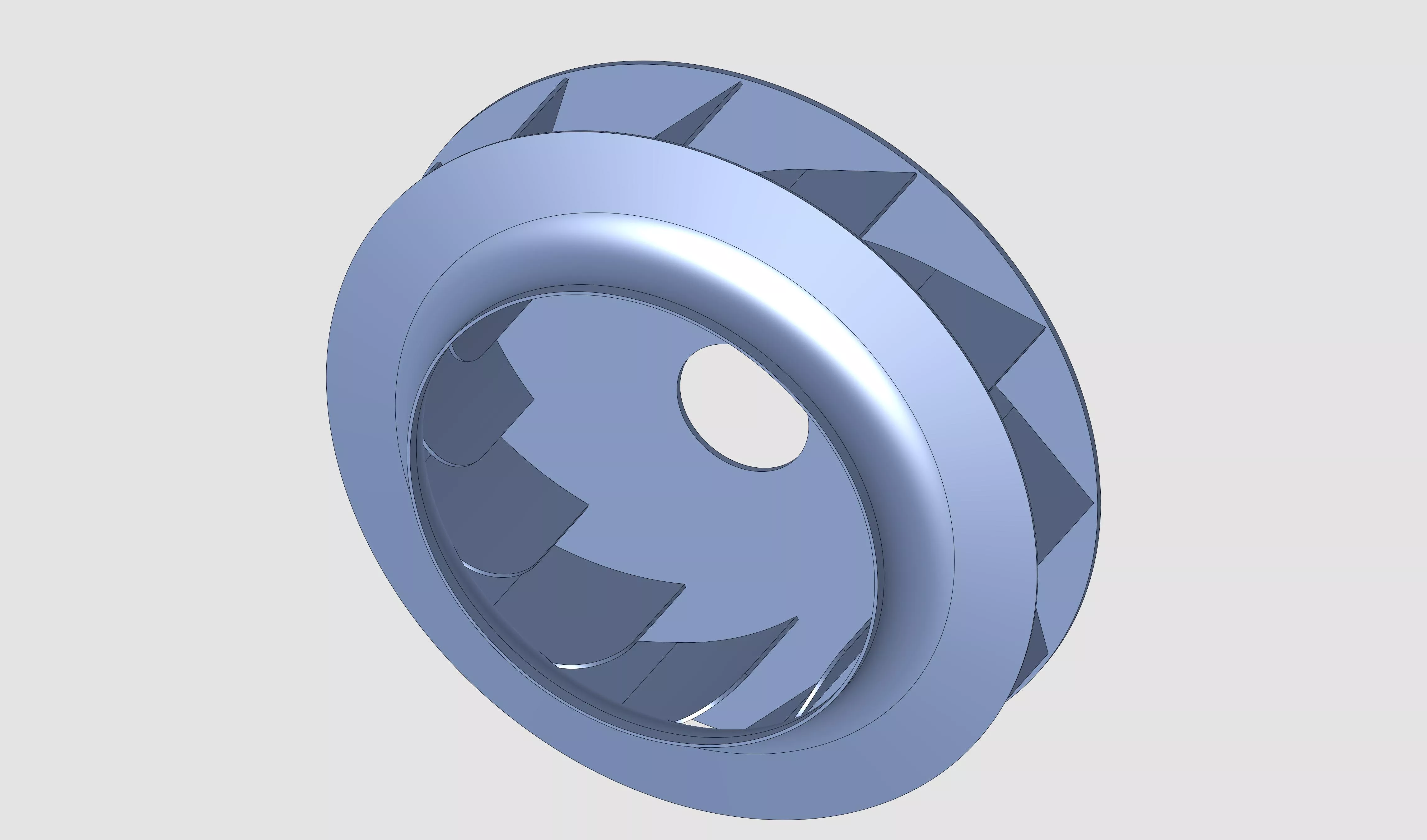 Centrifugal Fan Impeller Compatible with FP 561 Specs 3D model