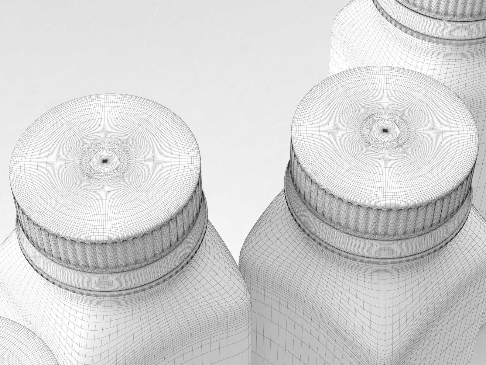 Juice Bottles 03 3D model_2