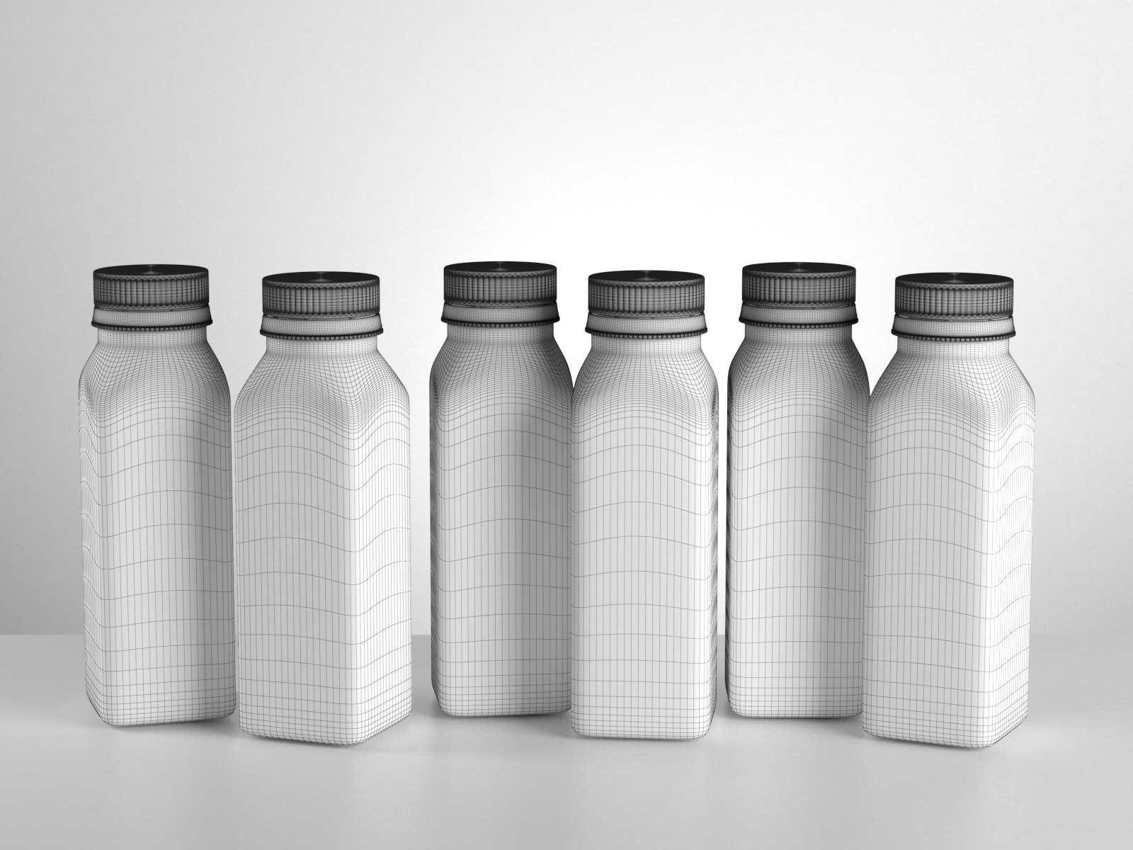 Juice Bottles 03 3D model_1