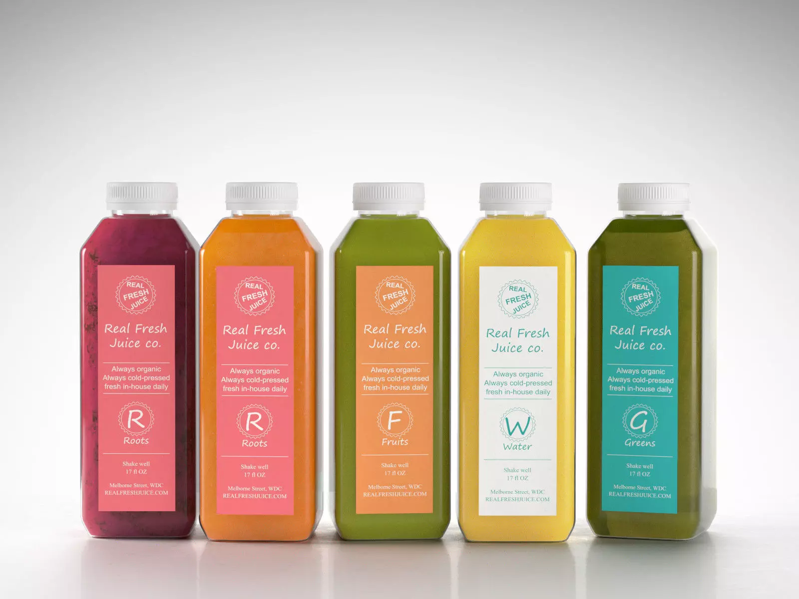 Juice Bottles 02 3D model_0