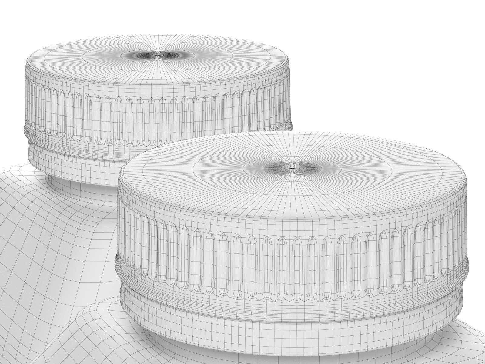 Juice Bottles 02 3D model_2