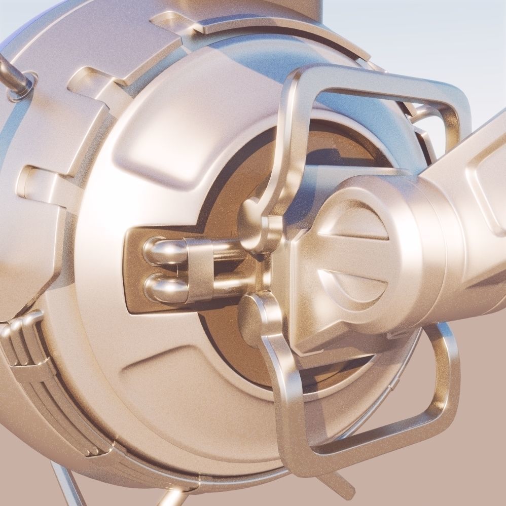  Futuristic Cargo Drone realistic 3d model vray 3D model_7