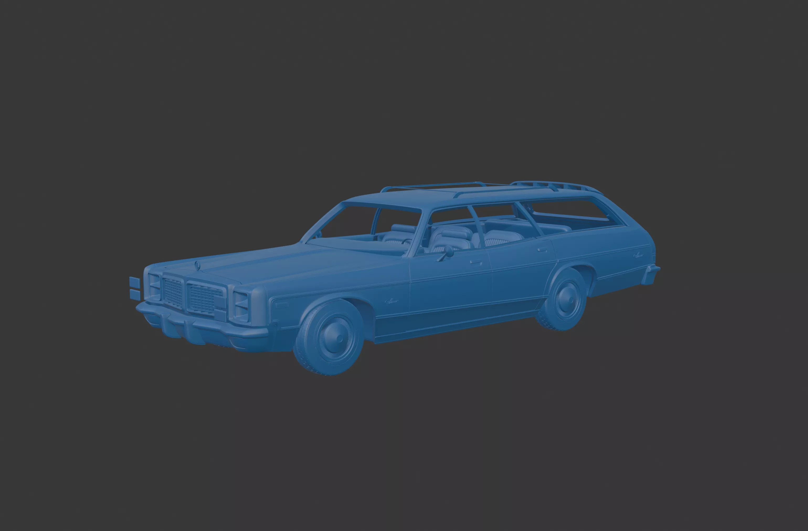 Dodge Monaco Station Wagon 1977 3D PRINT MODEL 3D print model