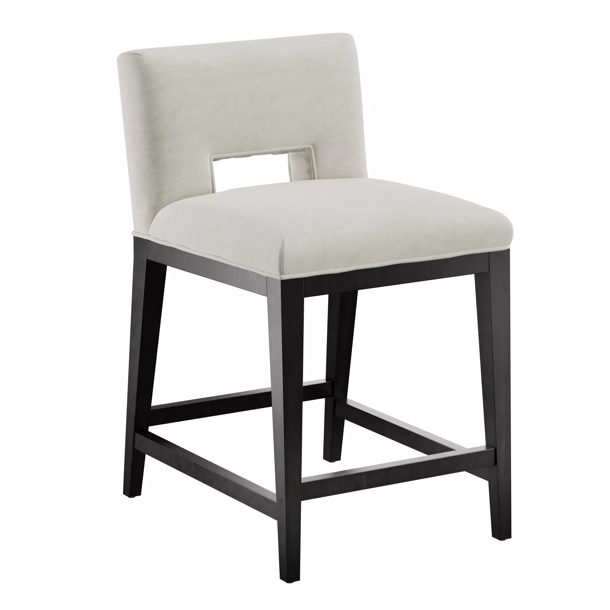 Saratoga Upholstered Counter Bar Stool 3D model