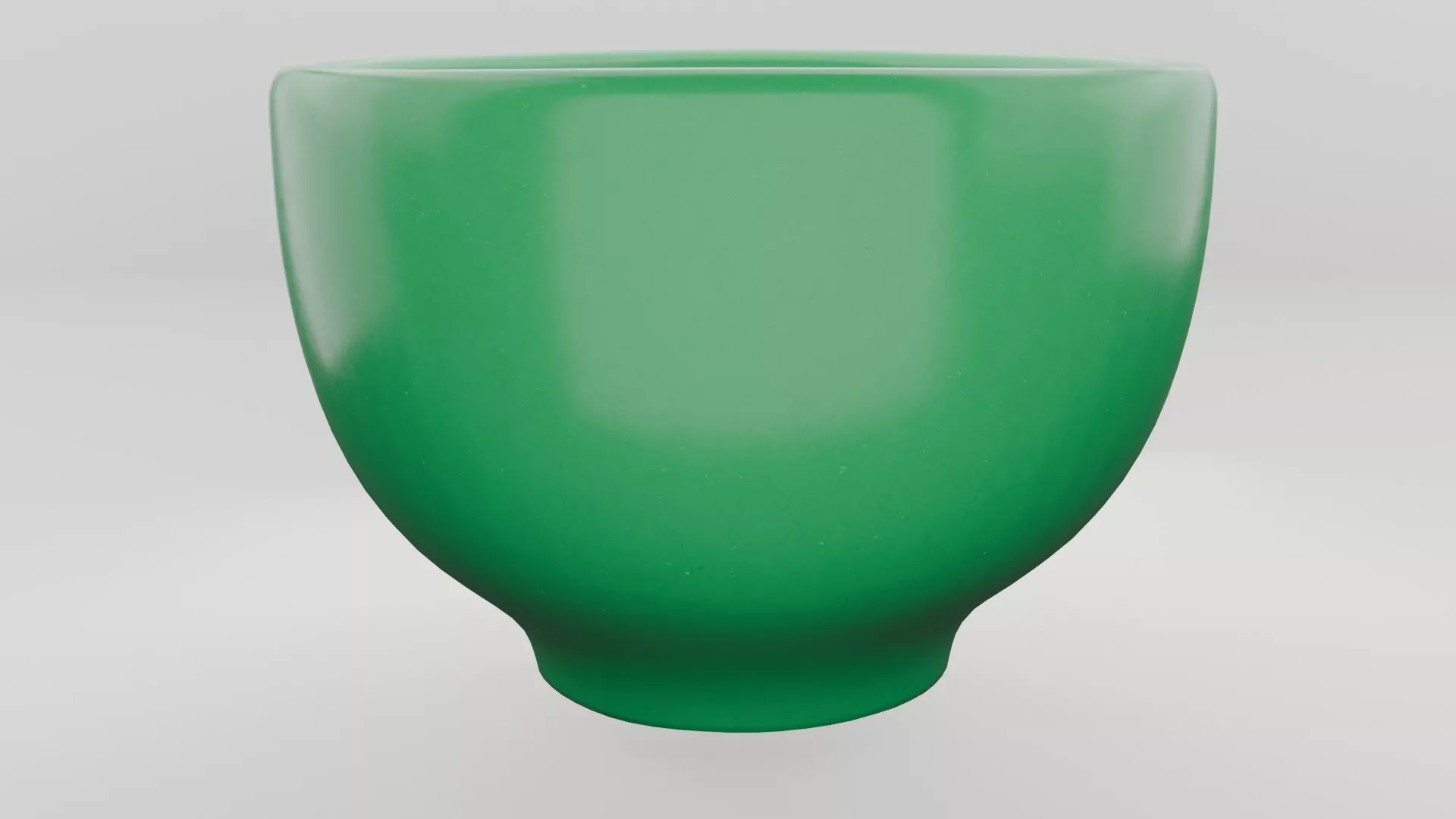 Bowl green Low-poly 3D model