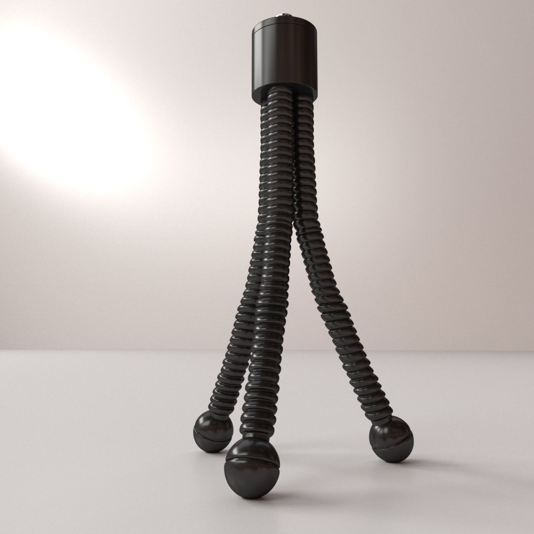 Mini Tripod 3D model_2