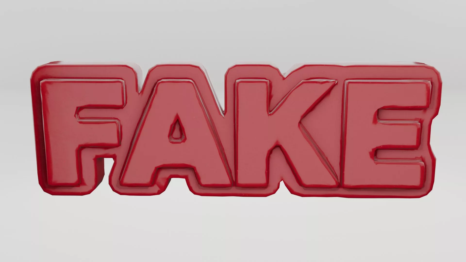 Fake Symbol Low-poly 3D model