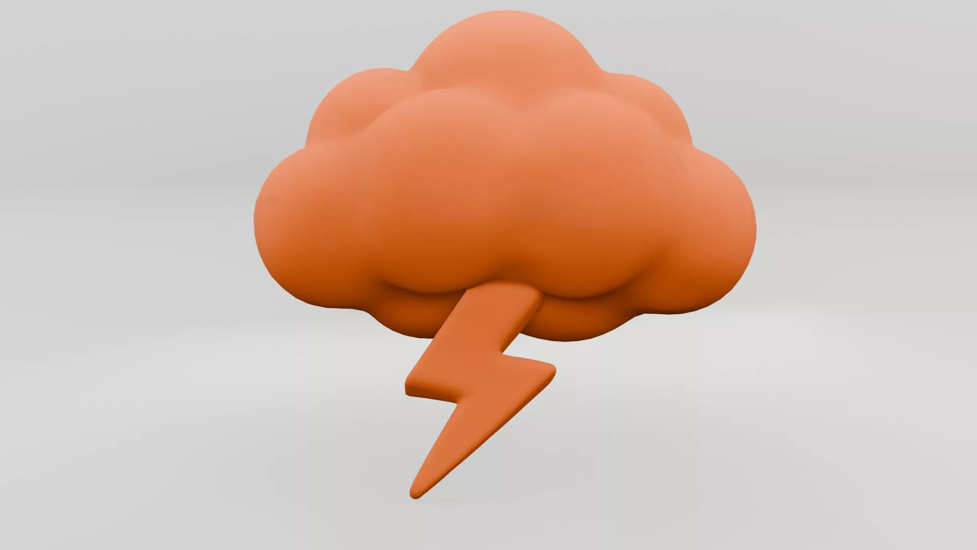 Weather Symbol Low-poly 3D model