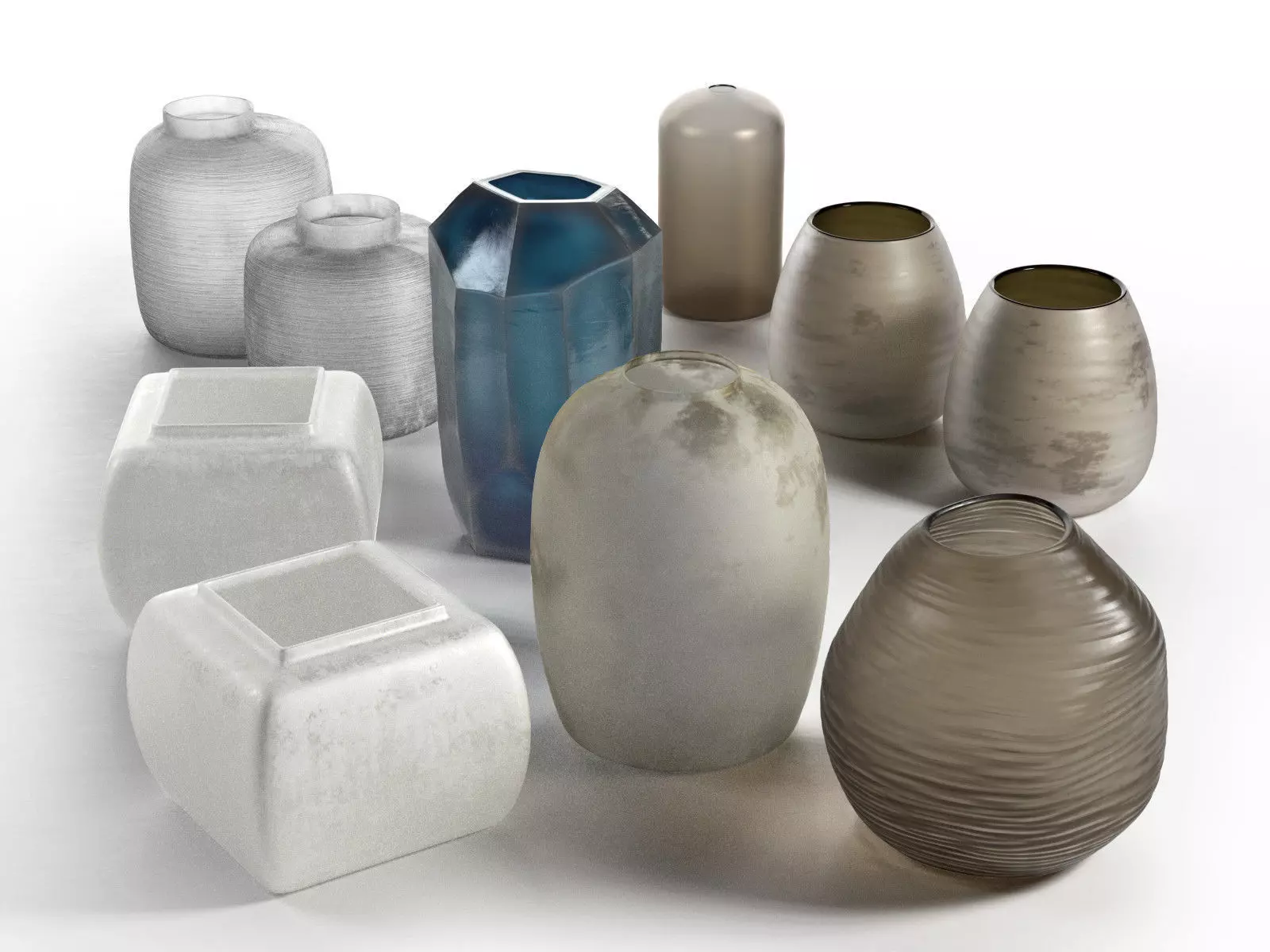 Vase set 07 3D model_0