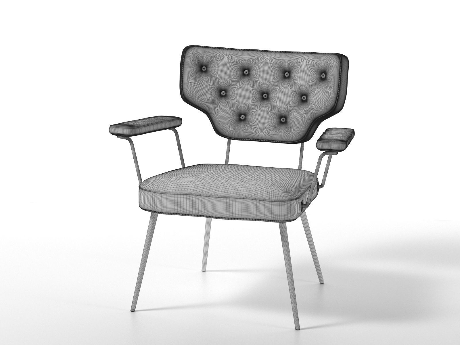 Twiggy Armchair 3D model_1