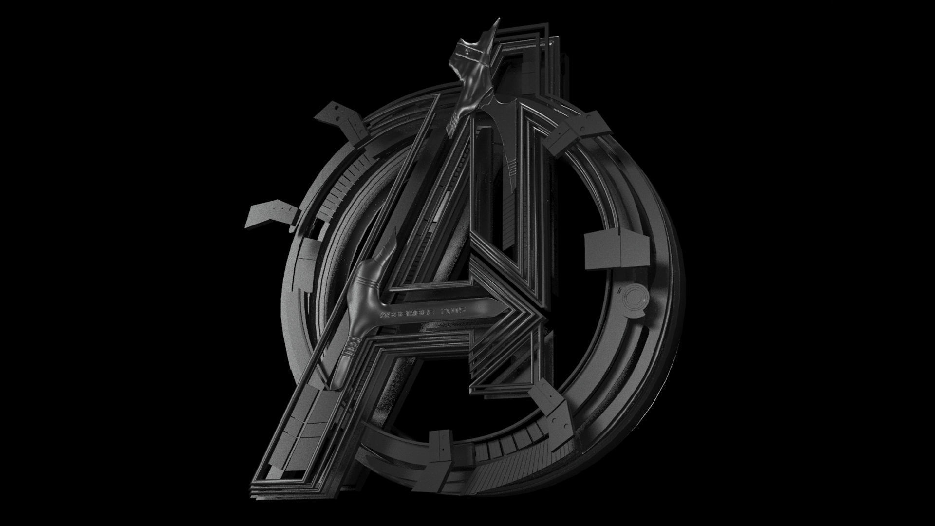 Avengers Age of Ultron Free low-poly 3D model_3