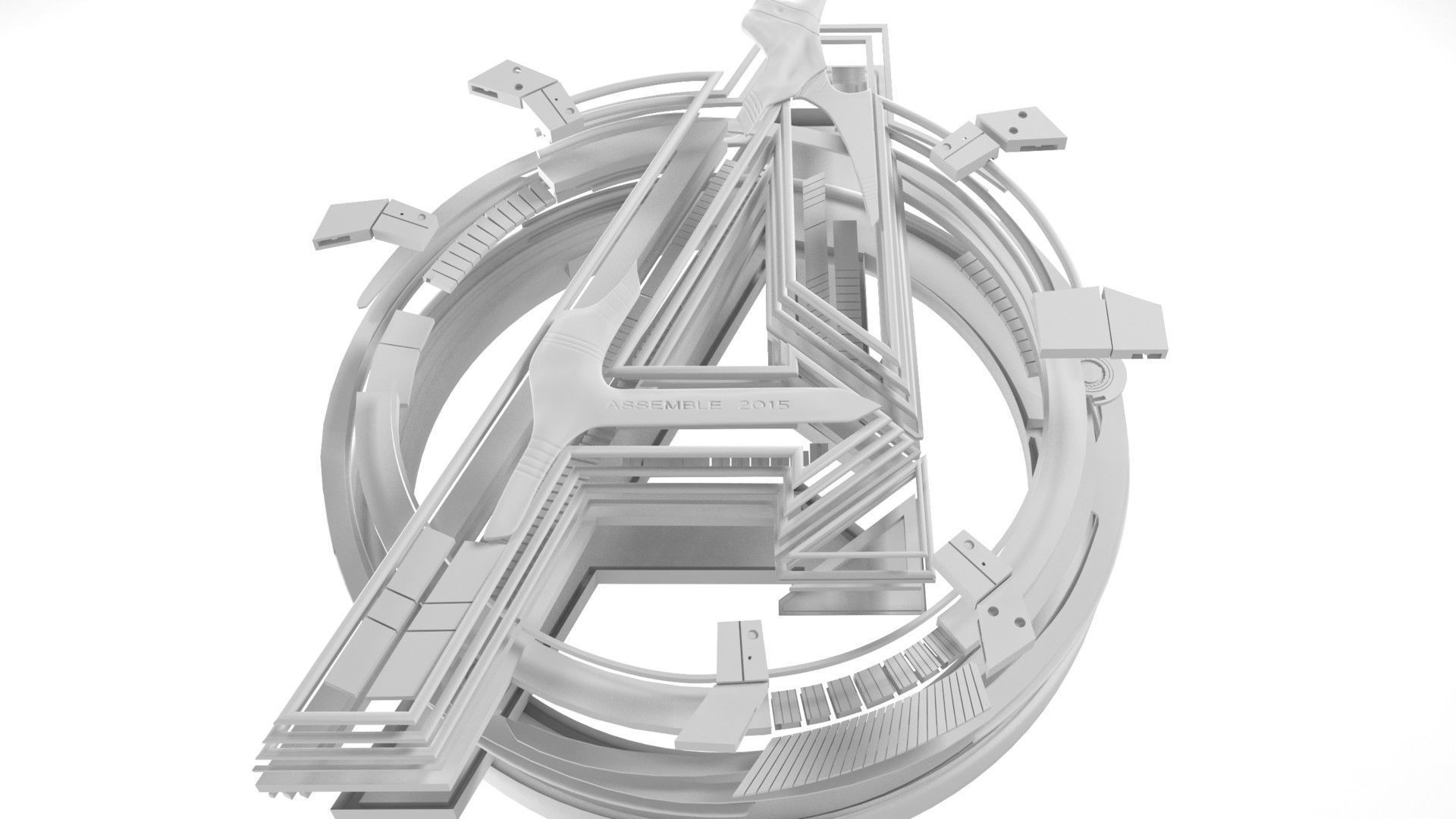 Avengers Age of Ultron Free low-poly 3D model_10