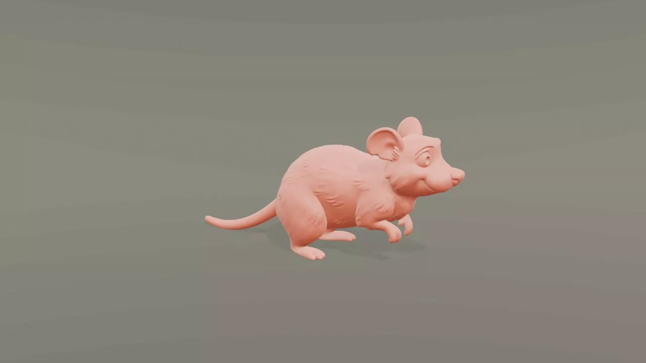 Cartoon Packrat 3D print model