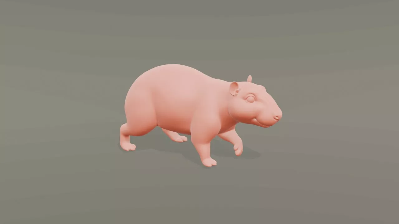 Cartoon Paca 3D print model