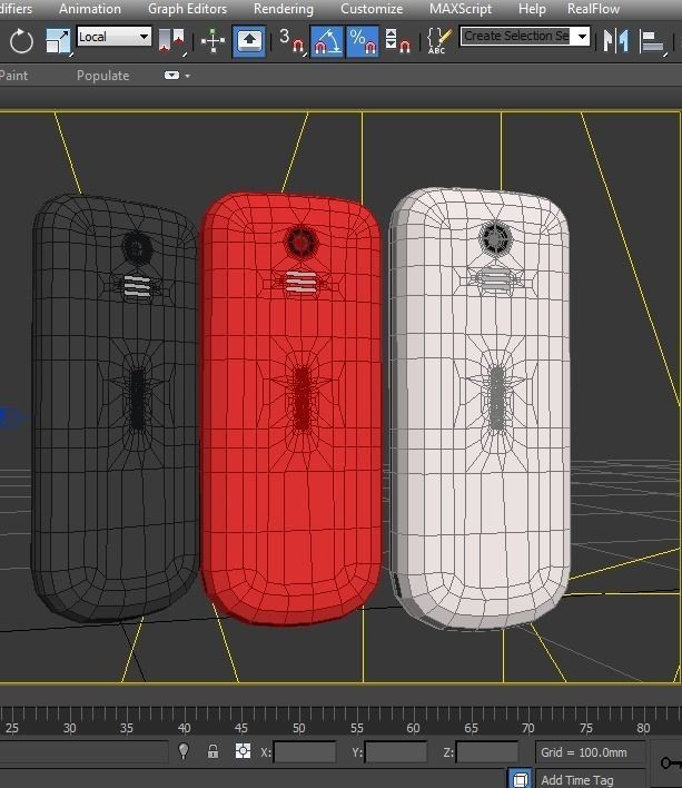 Nokia 130 2017 all colors 3D model_12