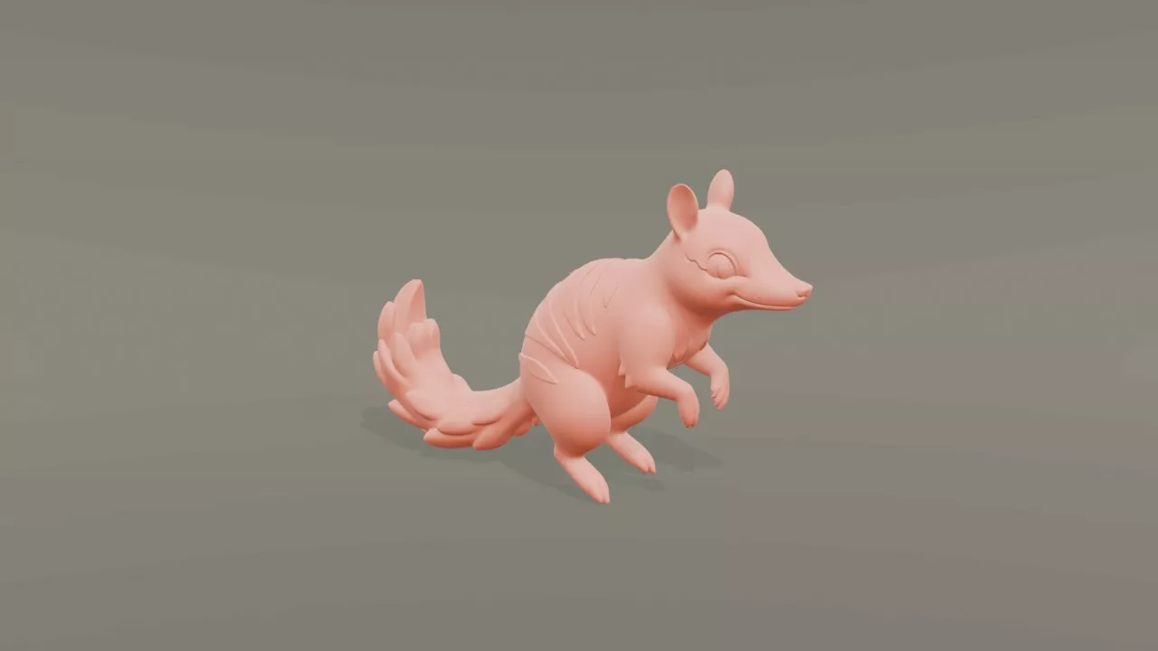 Cartoon Numbat 3D print model