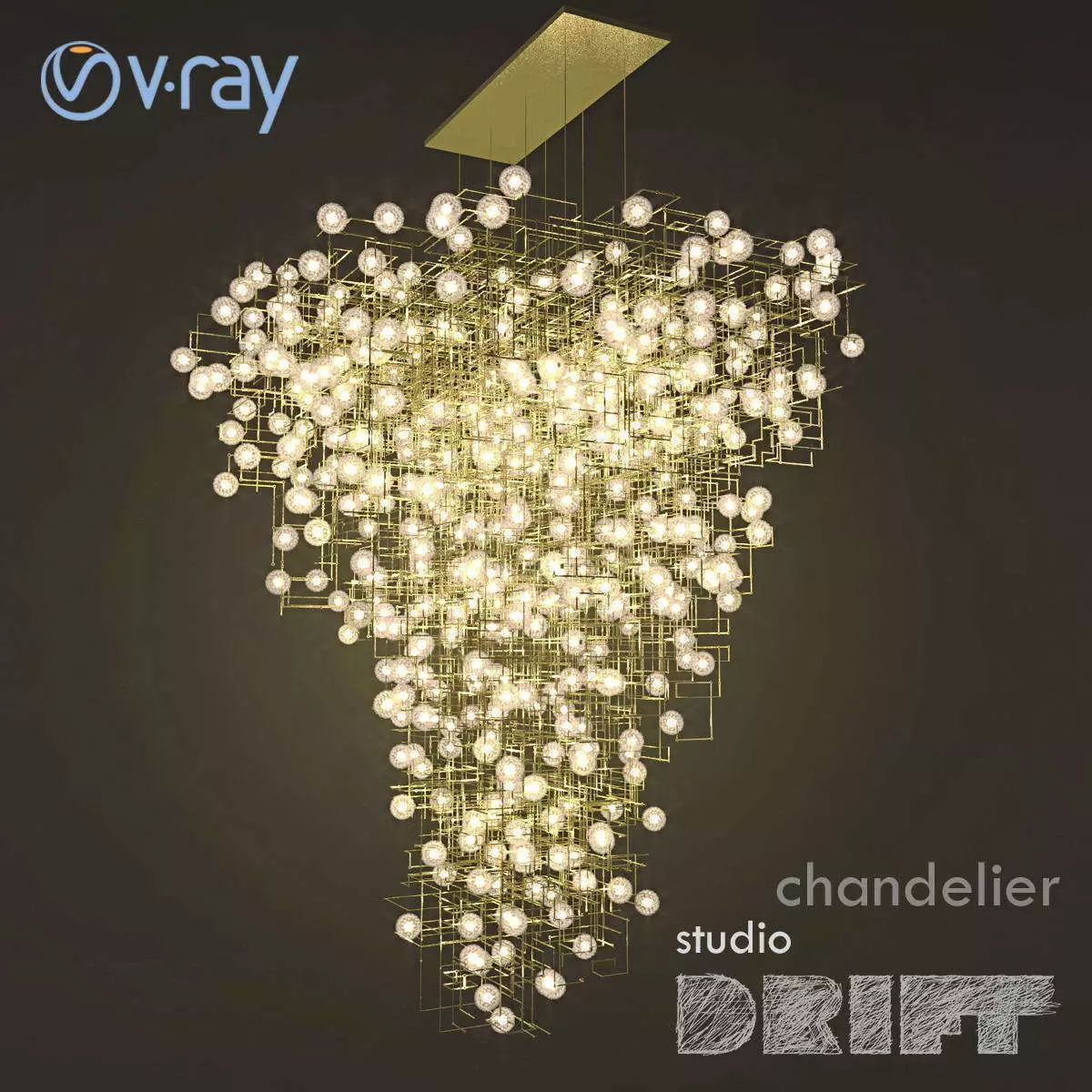 DRIFT Chandelier 3D model_0