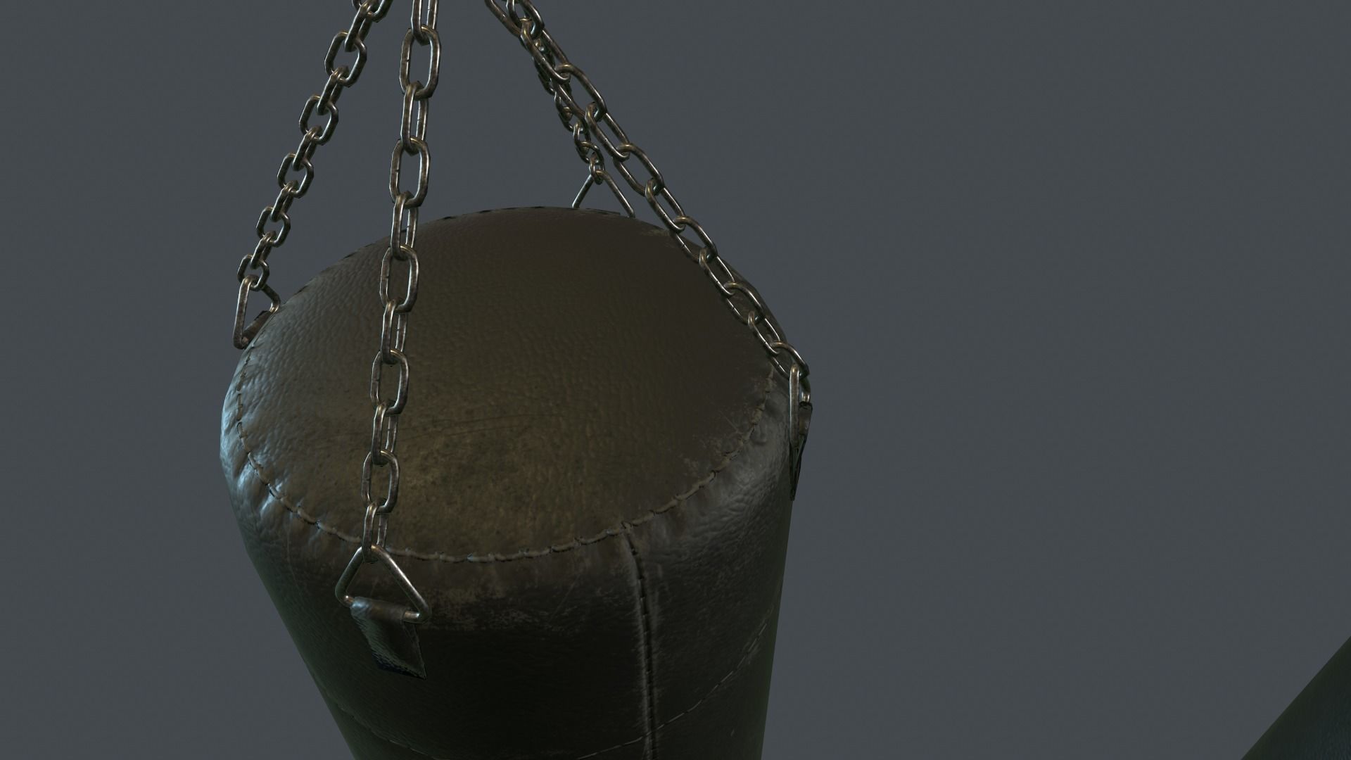 Punching Bag PBR Game Ready Low-poly 3D model_3