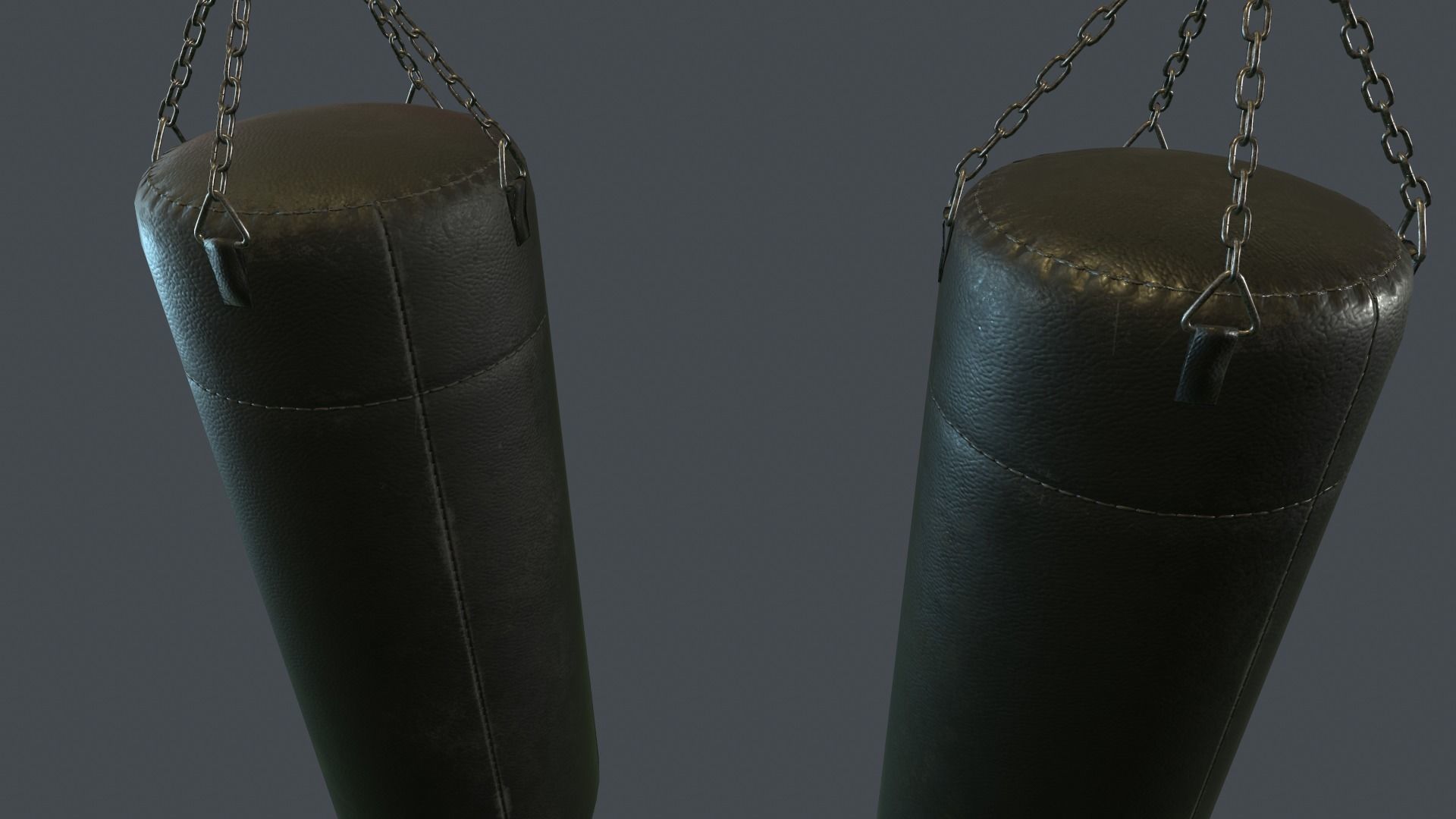 Punching Bag PBR Game Ready Low-poly 3D model_7