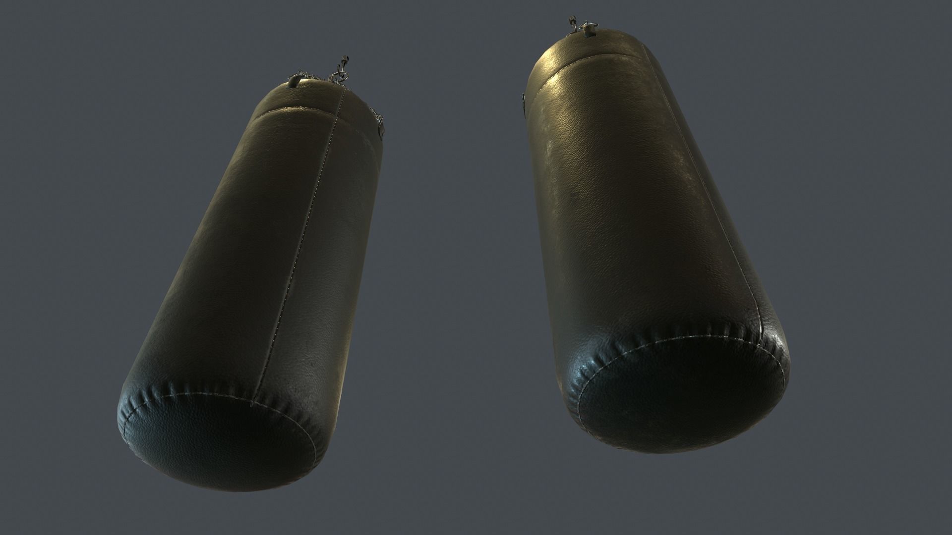 Punching Bag PBR Game Ready Low-poly 3D model_5