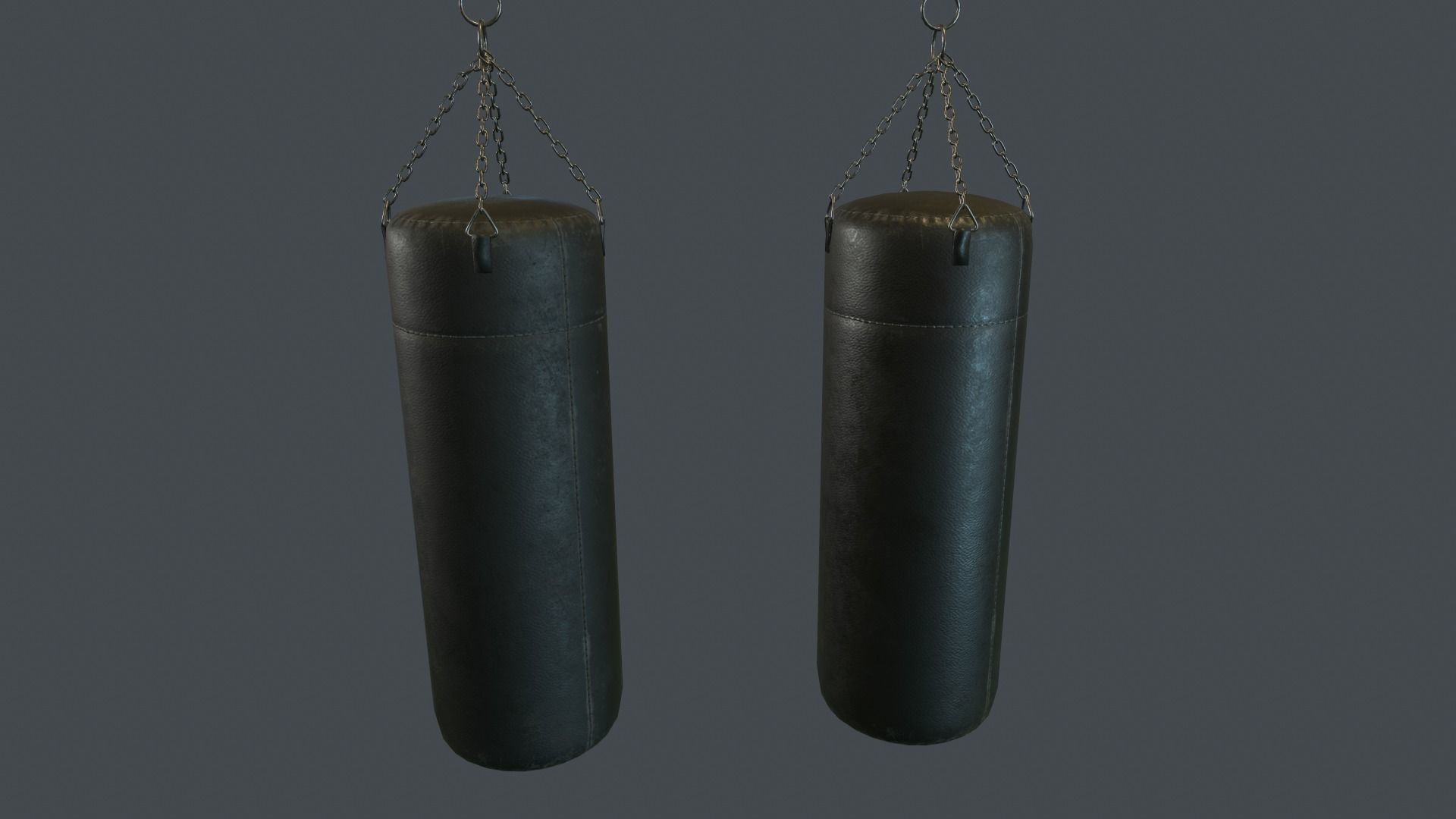 Punching Bag PBR Game Ready Low-poly 3D model_0