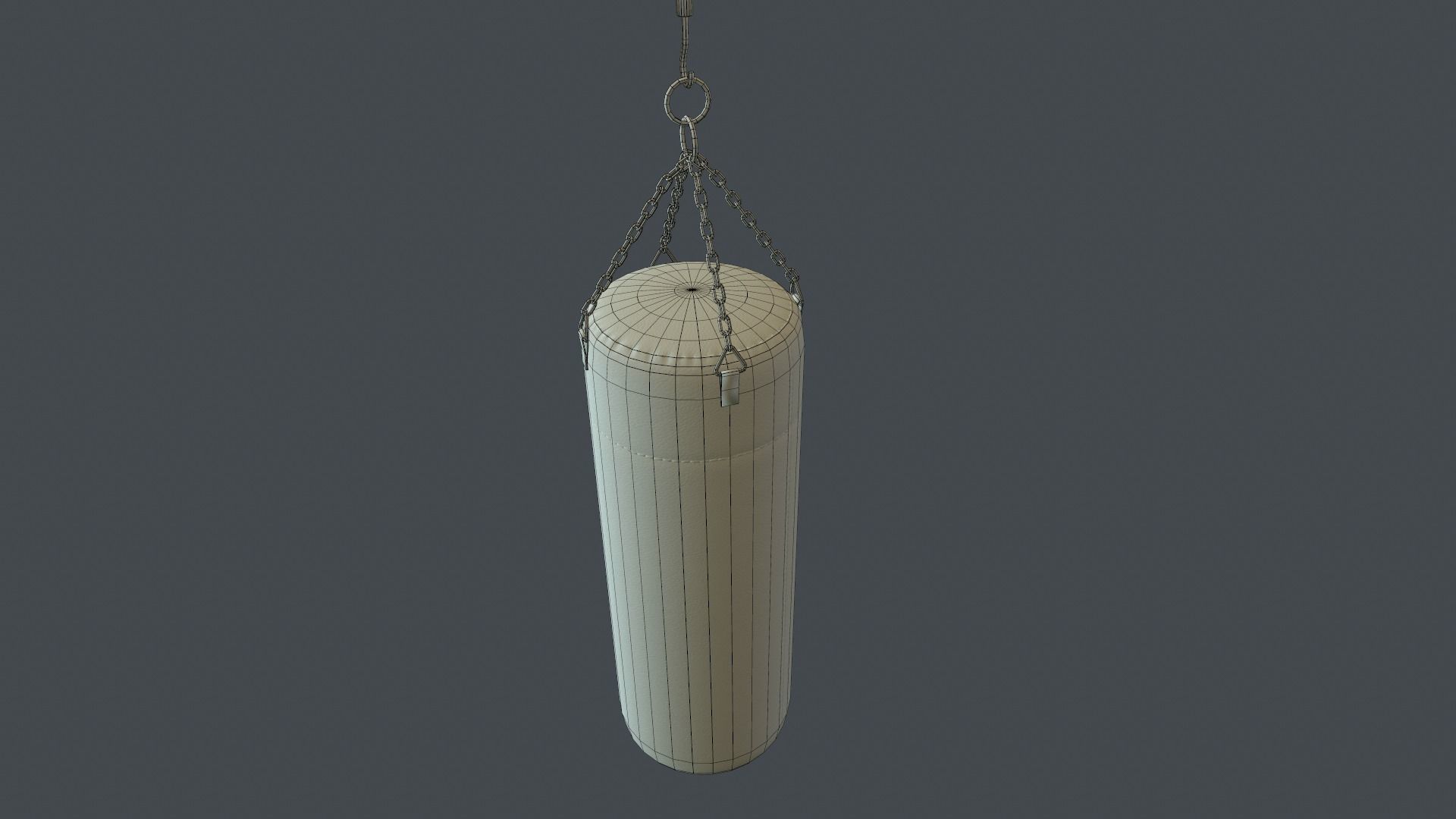 Punching Bag PBR Game Ready Low-poly 3D model_10
