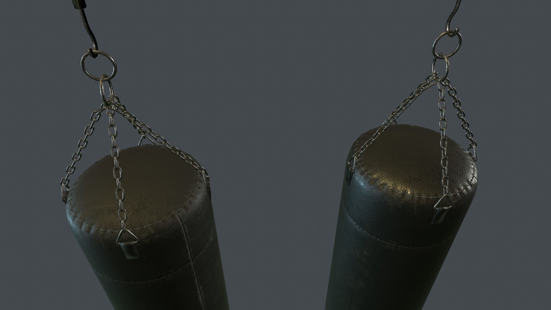 Punching Bag PBR Game Ready Low-poly 3D model_2